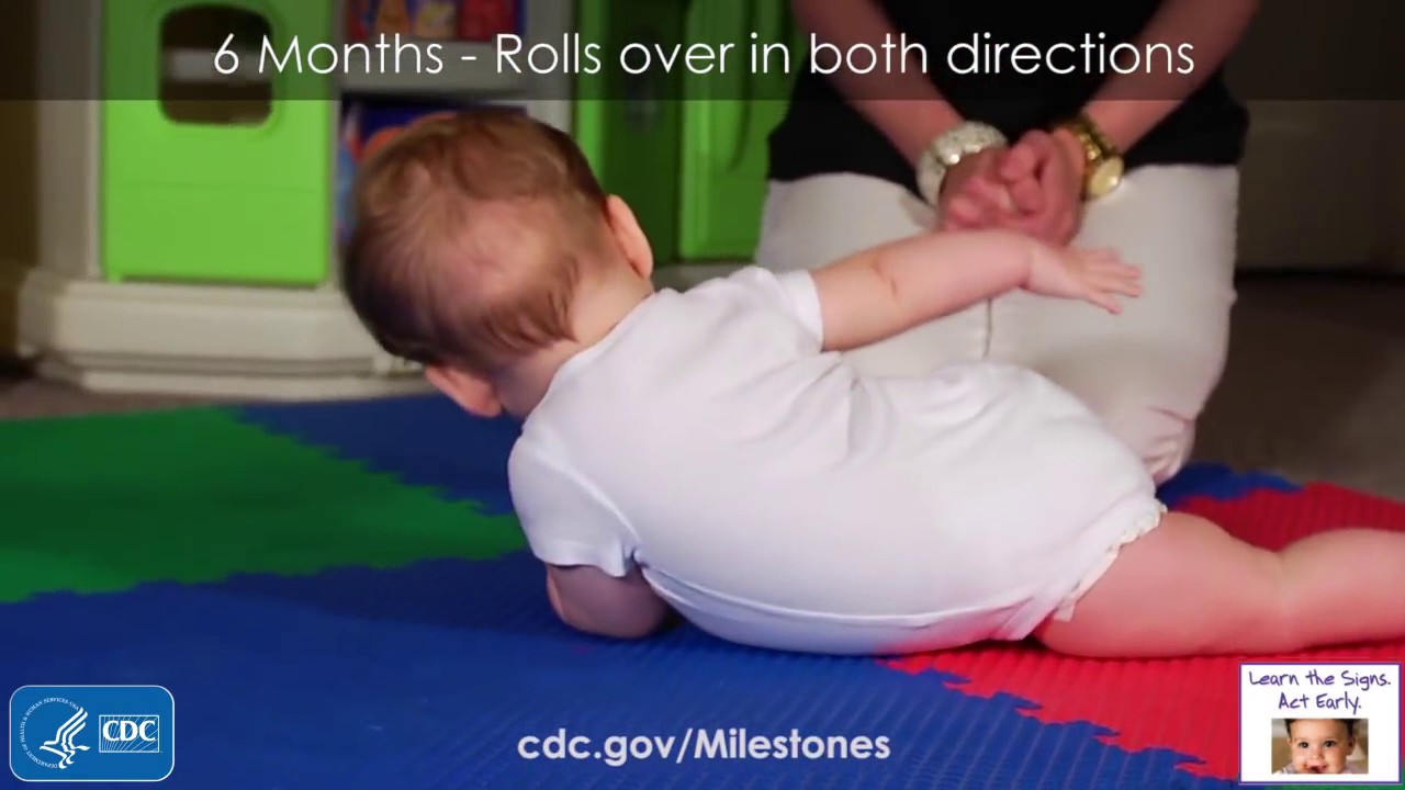6 Month Developmental Milestone Rolls over in both directions YouTube