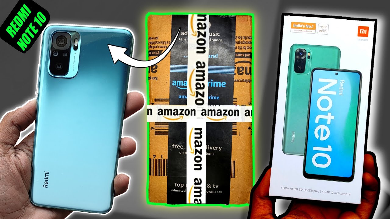 Redmi Note 10 Unboxing Aqua Green Indian Retail Unit (Amazon First Sale Unit | Redmi Note 10