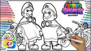 Super Mario galaxy new trailer /Super Mario galaxy movie coloring page/Super Mario galaxy characters