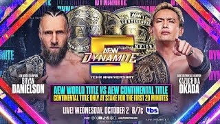 FULL MATCH:BRYAN DANIELSON VS KAZUCHIKA OKADA , AEW DYNAMITE OCTOBER 2 2024