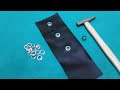 How to Install Eyelets Without a Tool - Very Easy !!!