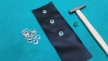 How to Install Eyelets Without a Tool - Very Easy !!!