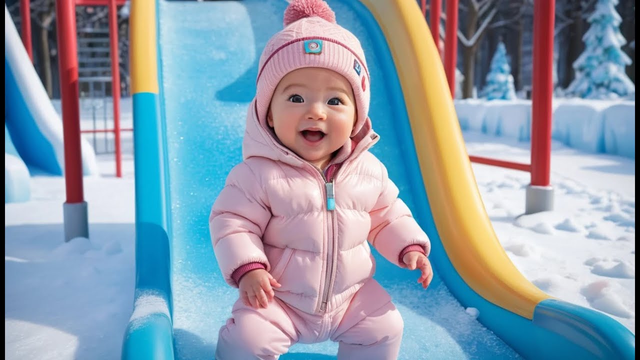Baby Ice Slide | Fun Winter Sliding Song for Toddlers & Preschoolers