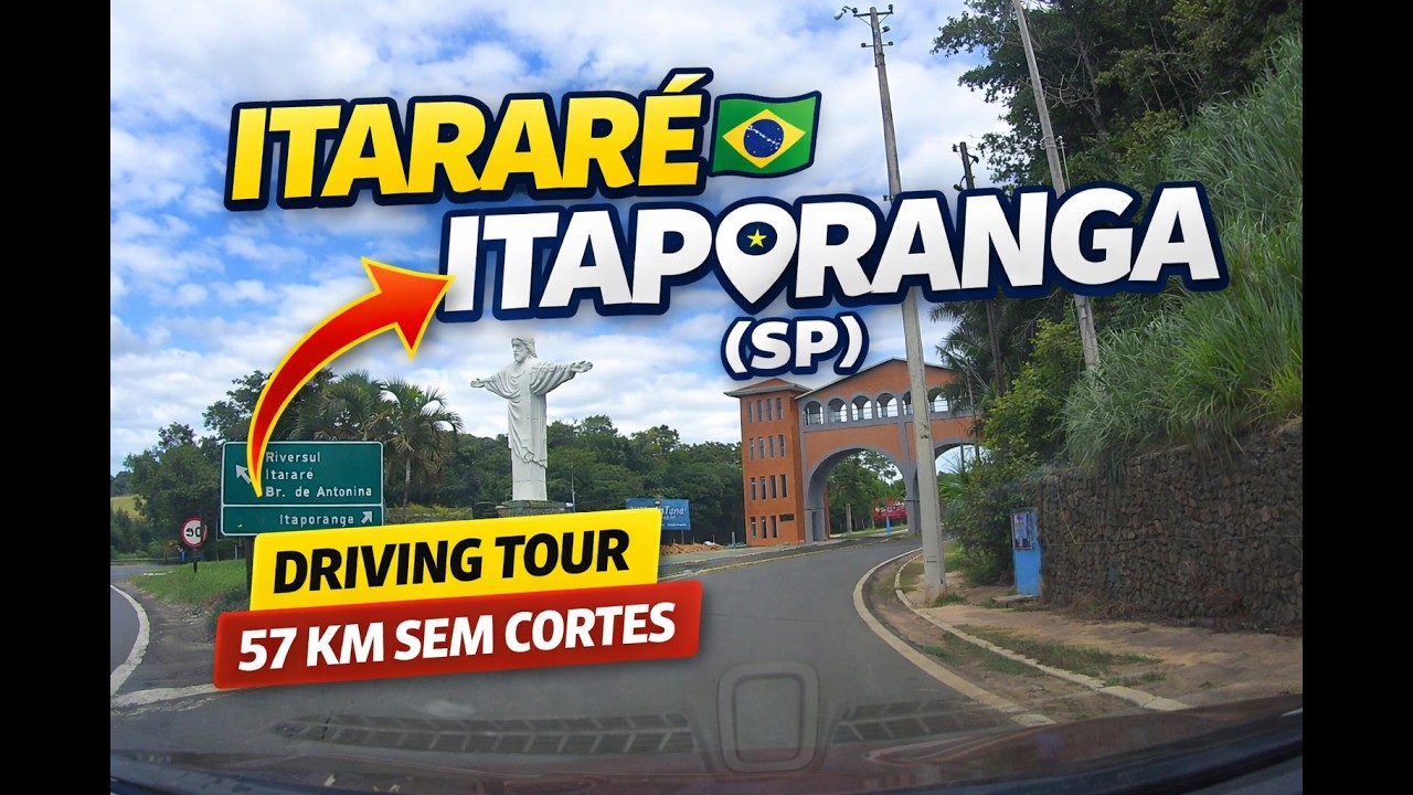 2K Driving Tour — De Itararé a Itaporanga (SP) | Viagem pelo Interior Paulista | 57,5 km de Estrada
