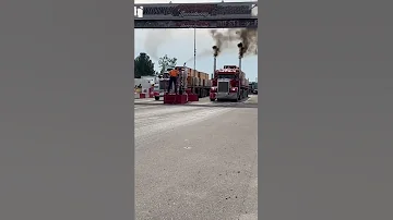 Fully Loaded Semi Truck Drag Races 