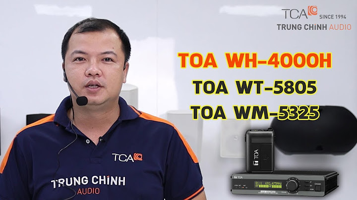 Hướng dẫn sử dụng micro không dây uhf toa wm-4200 năm 2024