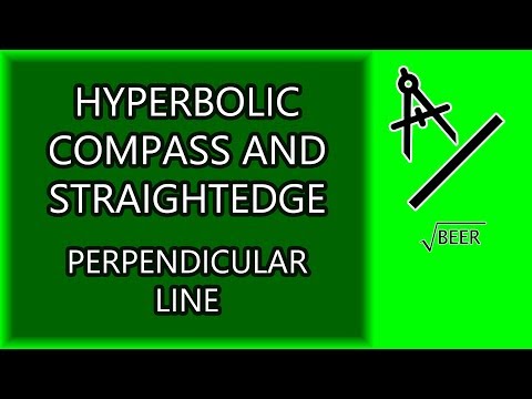 Hyperbolic Straightedge and Compass - Perpendicular Line