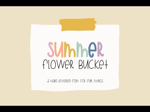 Summer Bucket Font + Doodle Stickers, a Script Font by Jande Summer (Thumbnail 5 of 5)
