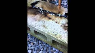 鉛筆にAC100Vをかけてみた