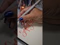 Comente com seu nome! #tombow #caligraphy #stationery #satisfyingvideo #lettering #pentel #posca