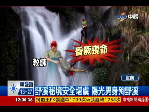 中視新聞》溯溪釀悲！勇擋激流救團員 教練反溺斃