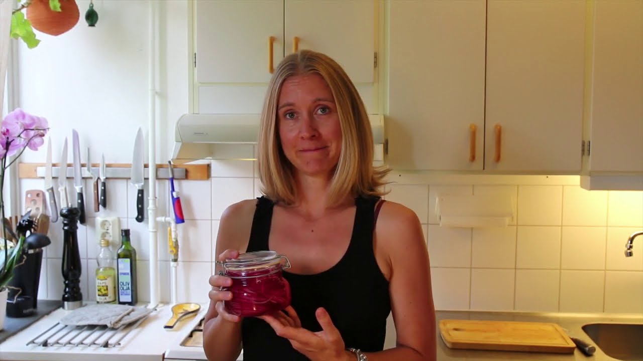 Picklad rödlök med Stevia