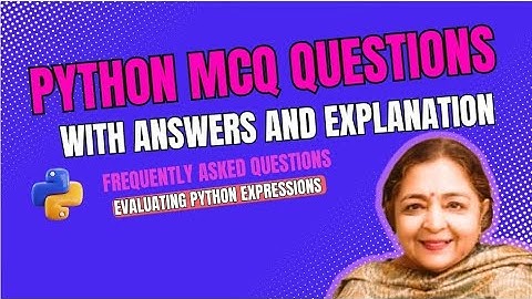 Python MCQ Questions with Answers and Explanation  #interview #education #quiz #viralvideo