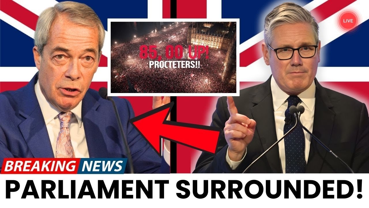 BREAKING: 85,000 Protesters SURROUND Parliament - 'LOCK HIM UP!' Chants Heard Inside!