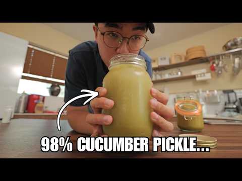 I wanted to see if I could make a completely cucumber pickle...