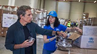 Actor Ben Stiller visits Irpin, refugees in Poland