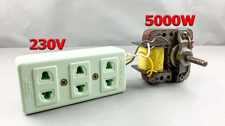 Free Energy 100% || Turn a fan into a high power generator 230v 5000w
