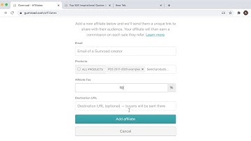 How to CREATE an AFFILIATE LINK in GUMROAD?