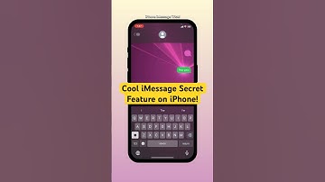 Cool iMessage Secret Feature on iPhone! #iphone #shorts