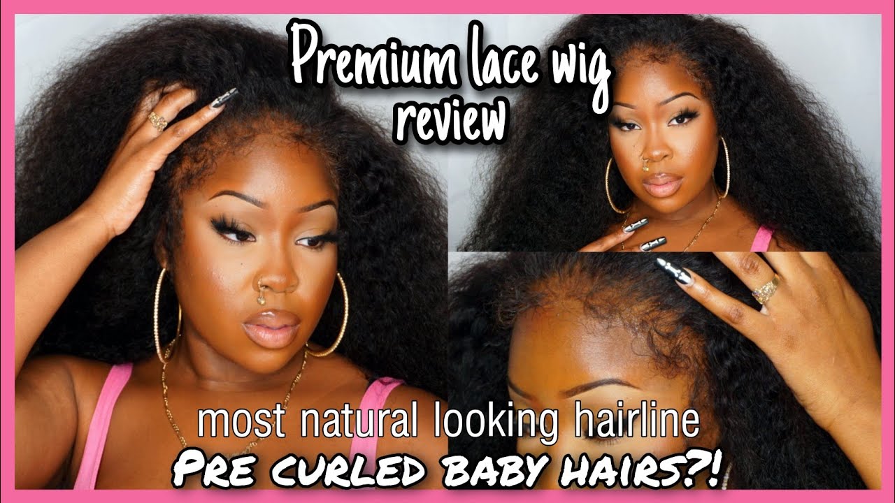 Kinky curly baby hairs on a wig?! PremiumLace Wigs Review + Install