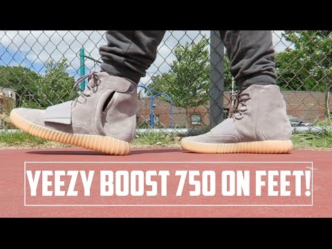 adidas Yeezy Boost 750 "Grey/Gum/Glow" On Foot!
