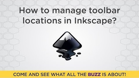 How to manage toolbar locations in Inkscape?
