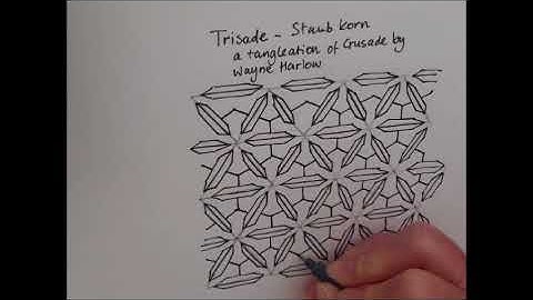 How to draw tanglepattern Trisade
