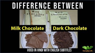Difference b/w Milk Chocolate & Dark Chocolate |मिल्क चॉकलेट Vs डार्क चॉकलेट | FAQ 1 | #161
