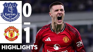 Everton Vs Manchester United 01 All Highlights And Goals Sesko Scores 