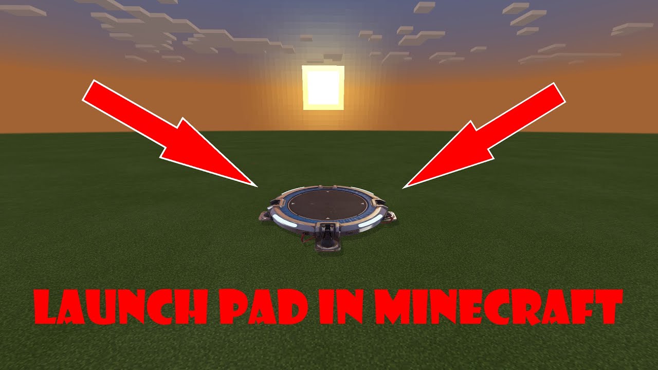 How to make a launch pad in minecraft (no mods) YouTube