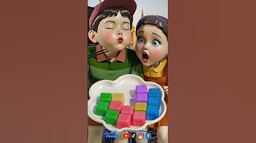 Squid Game AI Colorful Gummy Candy ASMR #squidgame #squidgame2 #ai #asmr