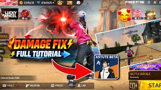 Free Fire Damage Fix Tutorial 🔥 Lag, Low Damage & Game Start Problem Solution | Pro Settings Guide screenshot 3