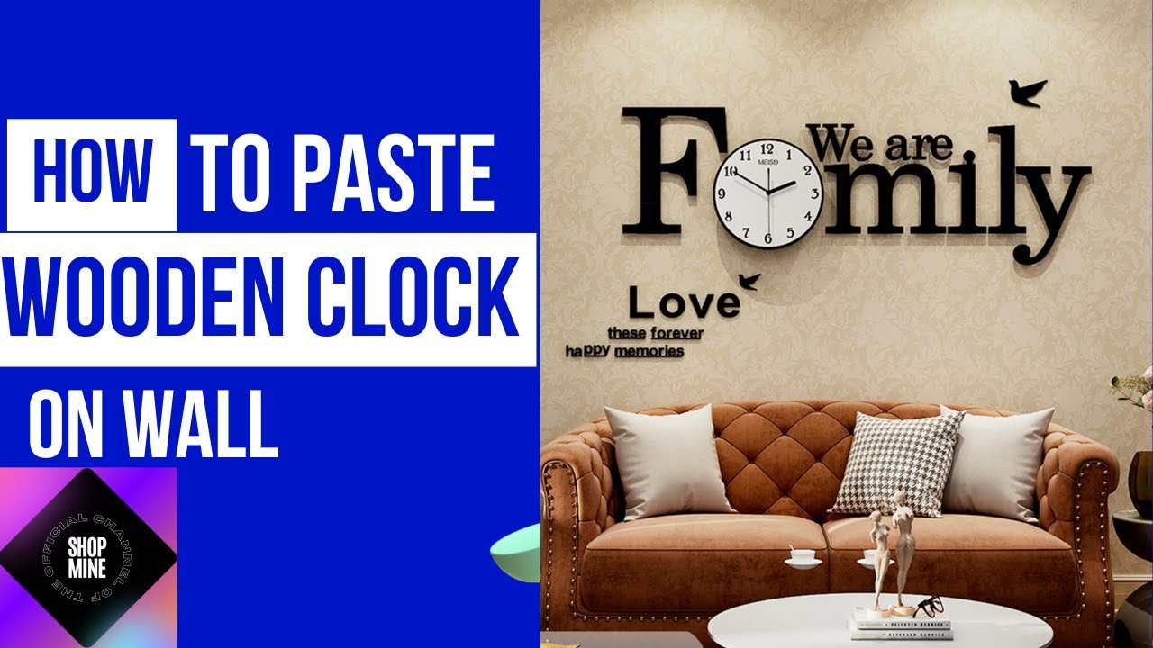 We are Family Big size wooden wall clock .For Home, offices, Schools, Labs.
