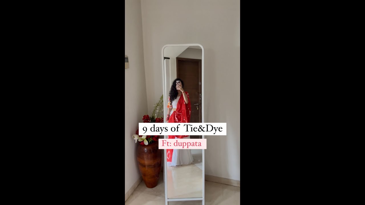 Как связать дупатту с красителем Кадам Пакка Ранг | Наваратри своими руками. Эпизод 1 | Кадам Цвета