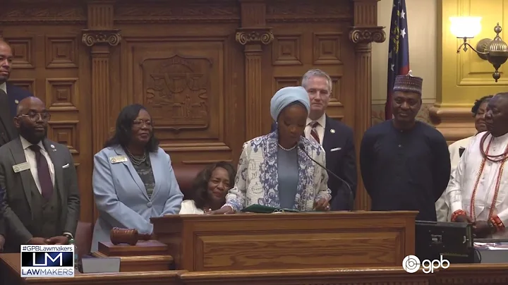 Queen Olori Atuwatse III of the Kingdom of Warri, Delta State, Nigeria, visits the GA Senate