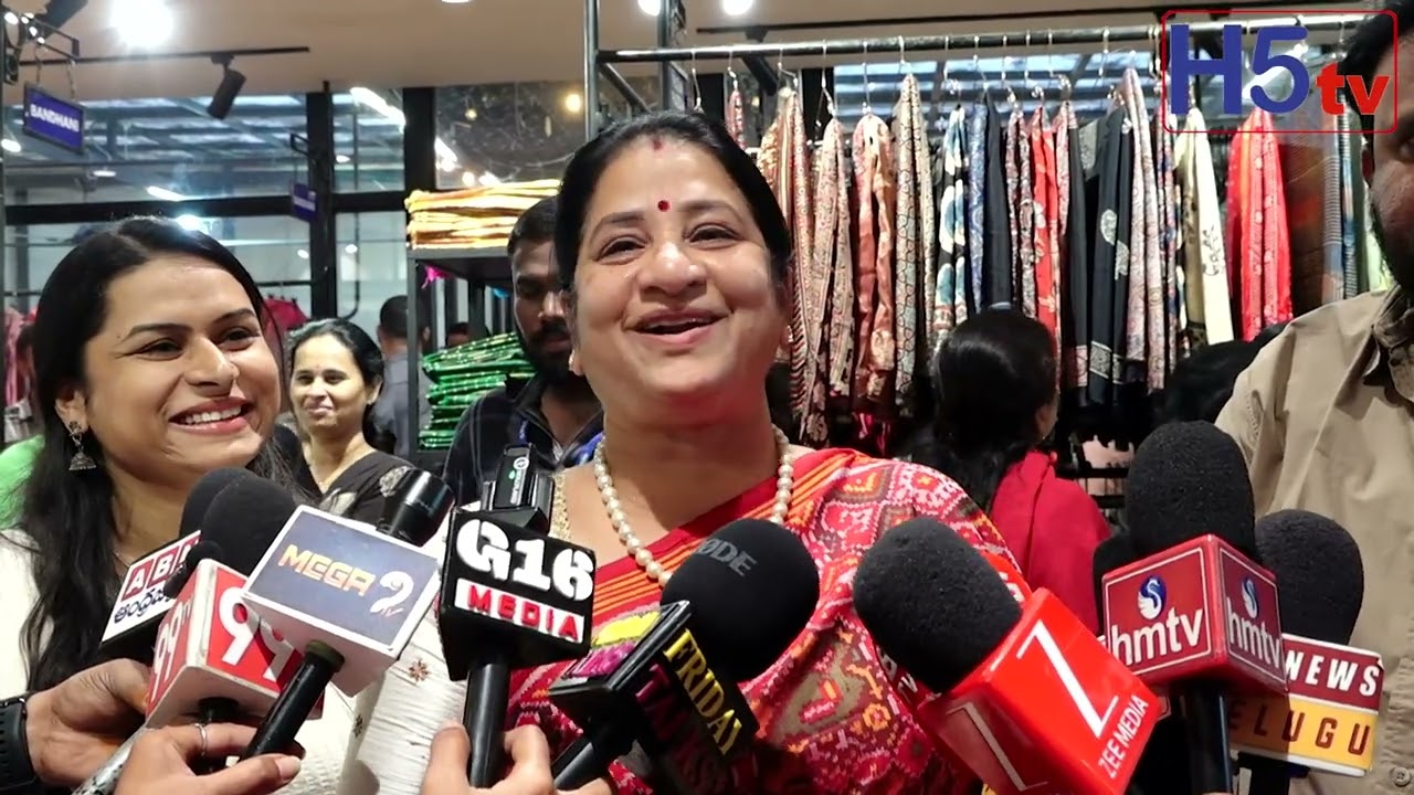 GHMC Deputy Mayor Mothe Srilatha Reddy Inaugurates Patola Art Exhibition at Banjara Hills | h5tv