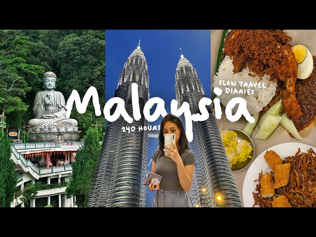 Travel vlog - 10 days of slow travel and local food in malaysia | KL travel diaries