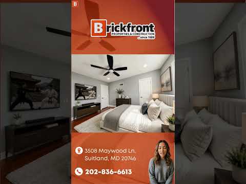 3508 Maywood Lane, Suitland, MD home video tour