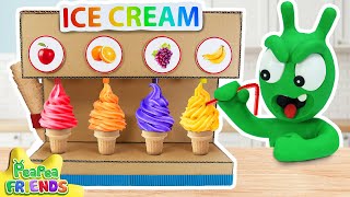 🍦 Pea Pea Cooking Time 🍨 Pea Pea and Friend Making Fruit Ice Cream with Vending Machine