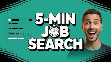 Job Search in 5 Minutes? Here’s the Workflow That Actually Works