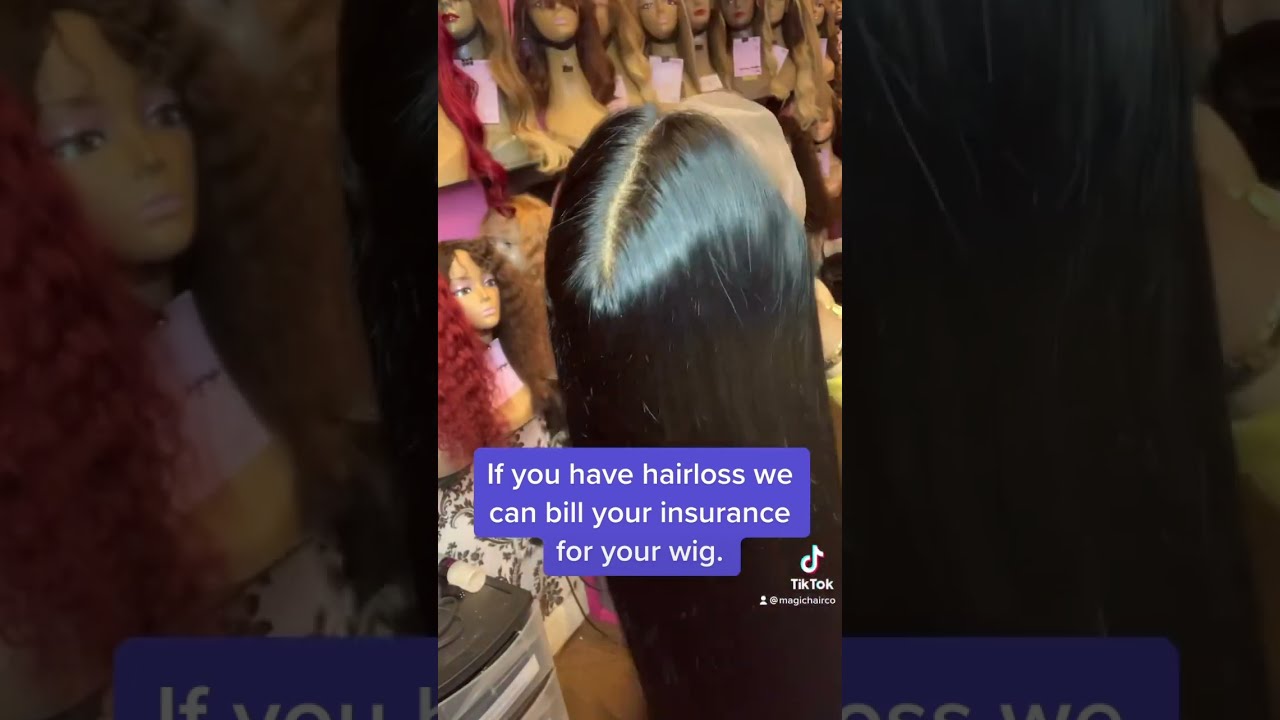 Medical wig paid for by insurance is available w/ magic hair company the best wig store Los Angeles