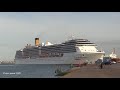Costa Cruises 'Costa Mediterranea' visits Southampton early morning 11/05/18