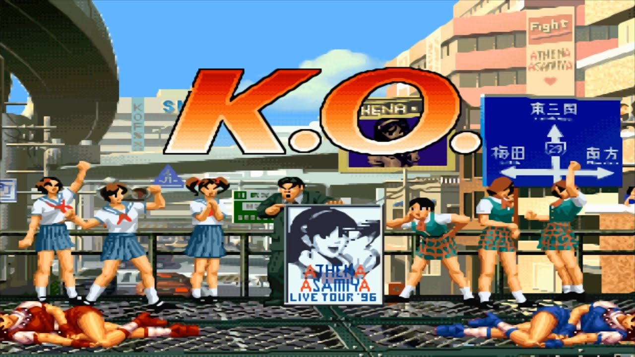 The King of Fighters '96 [FINAL BURN NEO]: Athena Mirror Match [double KO]