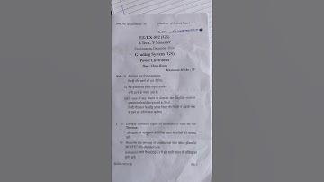 Rgpv B.tech power electronics 5th semester original question #Rgpv#electricalandelectronicseng.