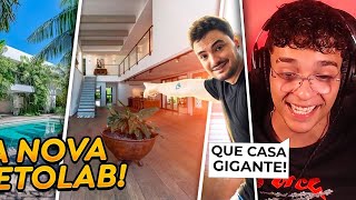 Deni reacts to the tour of the new Netolab mansion! (Felipe Neto)