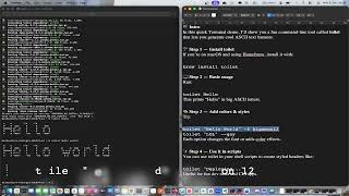 How to Use 'toilet' in macOS Terminal Fun ASCII Text Tool!