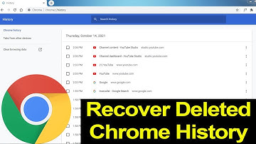 How to recover deleted Chrome history Windows 7,8.1,10,11?
