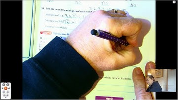 4th grade GO Math-Lesson 5.4 Factors and Multiples pages 215-218