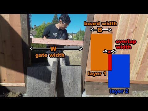 DIY Fence Part 1:  Math Formula For Board-on-Board or Louvered Fence or Fence Gate