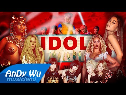 BTS - IDOL (MEGAMIX) ft. Nicki Minaj, 2NE1, Ariana, Shakira, Beyonce, Rihanna, Lady Gaga, Selena